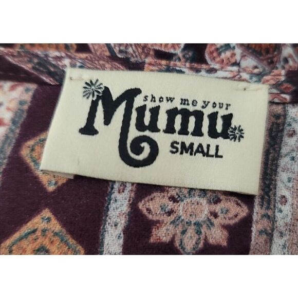 Show Me Your Mumu Lightning Bird Red Tunic Women's Shirt Size Small t2 - Picture 7 of 8